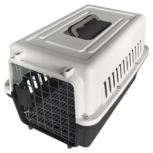 Cage de transport portable pour animaux de compagnie 58x37x37cm pour chats et chiens, transport en voiture - Product Image 1