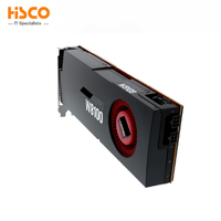 Kartu grafis untuk AMD FirePro W8100, kartu Video GPU 824MHz 512bit slot ganda 220W PCIe 3.0 X16