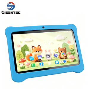 Tablette enfant avec coque et accessoires, 4+64 Go, motif animal, pour usage éducatif, résistante aux chutes, protection intégrale. - Product Image 1