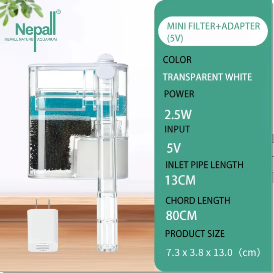 Filtre transparent avec adaptateur USB