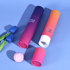 Boîte d'emballage cylindrique en <span class=keywords><strong>carton</strong></span> personnalisée de luxe pour cosmétiques, huiles essentielles, soins de la peau, eye-liner - Product Image 1