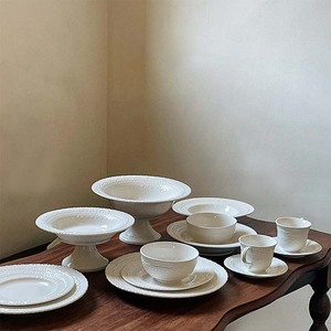 Exquisite Relief Lace Lace 7-ounce White Ceramic <b>Espresso</b> <b>Cup</b> and Saucer - Product Image 5