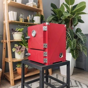 Parrilla de Mesa Compacta de Acero para Asar y Hornear Pizza con Indicador de Temperatura, Diseño Moderno para Uso en Exteriores - Product Image 1