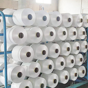 100% Sợi <span class=keywords><strong>Polyester</strong></span> 75/36 Dty Bán Xỉn Màu Trắng Nguyên Chất NIM - Product Image 5