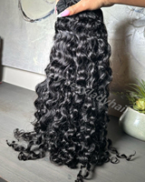 Extensions de cheveux humains vietnamiens bruts indiens bouclés, ultra-brillants, de donneur unique, best-seller en gros