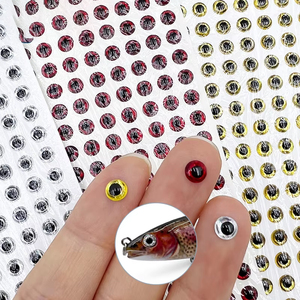 Realistico olografico artificiale 3D <span class=keywords><strong>occhi</strong></span> finti per fare esca da pesca mosca legante fai da te strumento <span class=keywords><strong>di</strong></span> pesca per pesca in acque profonde - Product Image 1