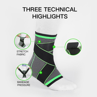 Bandage réglable en nylon pressurisé, 1 pièce, protection de soutien de la cheville pour femmes hommes basket-ball