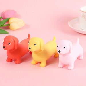 Jouet anti-stress personnalisé - Mignon Teckel extensible à presser pour soulager le stress et faire des farces - Jouet Mochi - Product Image 2