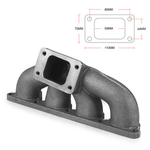 Collecteur Turbo en fonte pour Honda <span class=keywords><strong>Civic</strong></span> Crx Del Sol D15 <span class=keywords><strong>D16</strong></span> 1.6L Sohc 38mm Wg T3/T4 - Product Image 6
