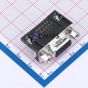 L77HDE15SD1CH4F D-Sub/VGA Connector Bent Lead Through Hole Connector Female 15P Right Angle Insert 3 - Product Image 1