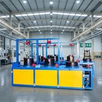 Machine à tréfiler le fil d'acier au carbone sec entièrement automatique de type poulie avec contrôle de vitesse par fréquence pour la fabrication de clous