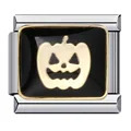 Halloween Modular Bracelet Set Titanium Steel Black Enamel Charms Party Jewelry - Product Image 3