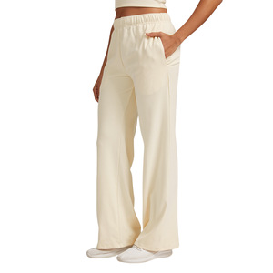 Pantalones Deportivos Casuales de Pierna Ancha y Cintura Alta para Mujer, Transpirables, Holgados, con Bolsillos Laterales, Marca Allure Body - Product Image 4
