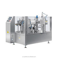 Machine de remplissage automatique de sachets Doypack à fond plat pour savon liquide, boissons, assaisonnements, pâtes – Traitement d'emballage multi-spécifications