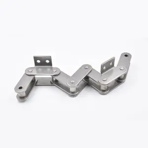 C2060 c2060h 38.1mm double pitch how pin conveyor roller chain with A1 K1 A2 K2 attachment
