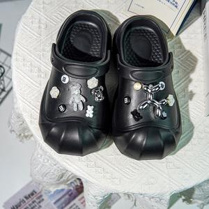 2024 nouvelle vente en gros rehausser mignon mode semelle épaisse <span class=keywords><strong>anti</strong></span>-dérapant femmes pantoufles de plage - Product Image 3