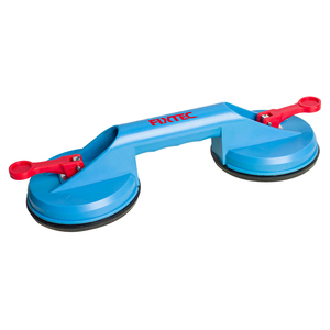 Herramienta de Elevación FIXTEC, 80 kg, Resistente, 118 mm, ABS+Goma, Ventosas Dobles, Ventosa Manual de Vacío para Azulejos/Piedra/Vidrio - Product Image 1