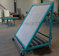 Chariot de transport et de stockage de verre pour vitrage isolant, personnalisable en usine
