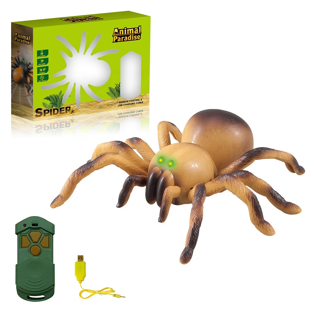 Araignée Télécommandée RC - Jouet Effrayant Pour Farces - Réaliste, Facile à Contrôler - Parfait Pour Halloween, Blagues Entre Amis