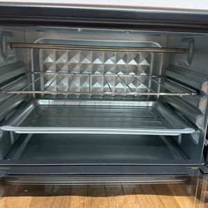 فرن كهربائي صغير سعة 12 لتر للاستخدام المنزلي والسيارات، مع وظائف التحميص والخبز والشوي والقلي الهوائي، بشاشة رقمية باللغة الفرنسية - Product Image 5