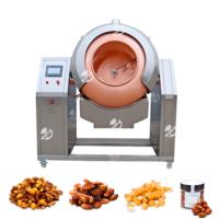 Autres snacks Traitement automatique des noix émaillées Chocolat Miel caramélisé Arachide Amande Poêle à sucre Machine à enrober les noix