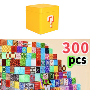 300 Piezas de Cubos Magnéticos, Juguetes Educativos STEM, Bloques Mágicos del Mundo de las Minas, Juego de Bloques Grandes, Juguetes Magnéticos Apilables, Bloques Magnéticos del Mundo Mágico - Product Image 1