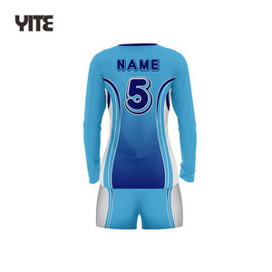 Benutzer definierte Neueste Stil Sexy Langarm Volleyball Großhandel Hochwertige Uniformen Trikot - Product Image 3