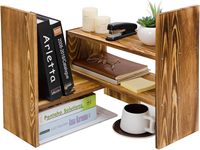 Organisateur de bureau extensible en bois naturel, étagère de comptoir, présentoir, support de rangement pour bureau et maison