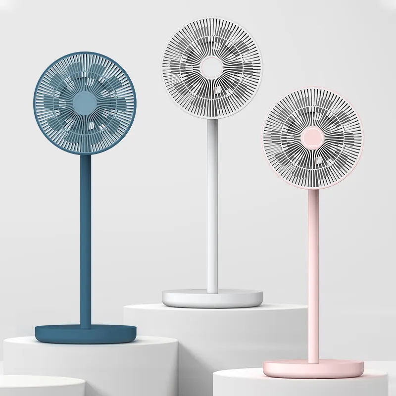 Japan Neues Design Energie sparender Stand ventilator Modernes Haus Stand ventilator Rosa Weiß Faltbarer Stand ventilator mit Stange