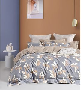 Parure de Couette 100% Coton AB Imprimée avec Drap de Lit et Taie d'Oreiller, Impression Design Personnalisé - Product Image 1
