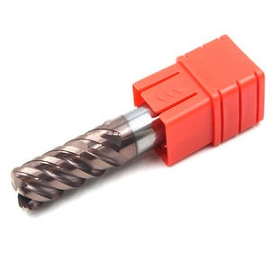 Fraise en bout <span class=keywords><strong>de</strong></span> rayon d'angle à 5 cannelures Fraise en bout à nez rond <span class=keywords><strong>de</strong></span> 12mm <span class=keywords><strong>pour</strong></span> le traitement <span class=keywords><strong>de</strong></span> l'alliage <span class=keywords><strong>de</strong></span> titane - Product Image 3