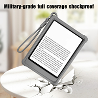 Casing Pelindung E-Reader Silikon Baru untuk Kindle 2024/2022 dengan Penyangga dan Tali Pergelangan Tangan, Cover Ebook untuk Kindle KPW 5 6