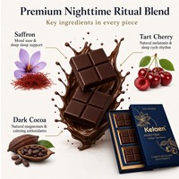 Complément Alimentaire Chocolat Botanique Nocturne Cacao Noir Cerise Acidulée 3 Carrés