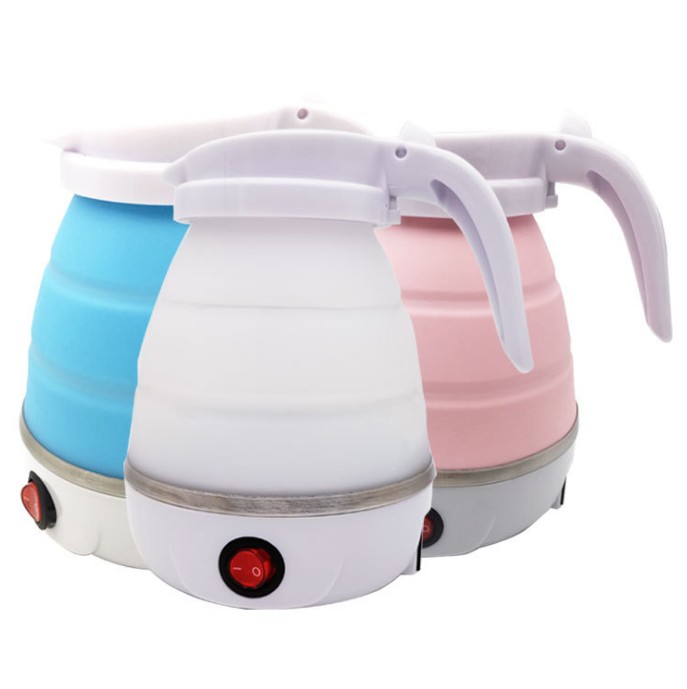 Хорошо продаваемый складной чайник для воды кофейный мини портативный дорожный силиконовый электрический чайник для чая