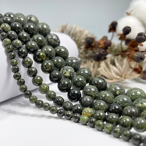 Perles en Vrac de Pierre de <span class=keywords><strong>Serpentine</strong></span> Russe Naturelles Lisses pour la Création de Bijoux Artisanaux - Product Image 2