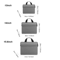 Sac d'Ordinateur Portable Bandoulière 13 14 15.6 17 Pouces, Pochette pour Ordinateur Portable, Porte-Documents, Étui Ultra Mince pour Ordinateur