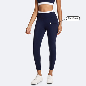 Legging Olahraga Wanita ODM Daur Ulang Model Push Up Warna-Blok Pinggang Tinggi Tanpa Jahitan Depan Legging <span class=keywords><strong>Yoga</strong></span> Fashion Wanita - Product Image 1