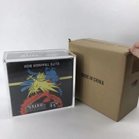 JIHONG Vente en gros de boîtes en acrylique ETB, boîte de présentation pour jeux de cartes, avec aimant puissant pour boîte de cartes