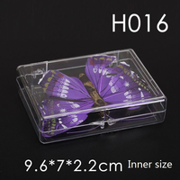 Petite boîte de protection ronde transparente en plastique PS avec couvercle pour l'emballage