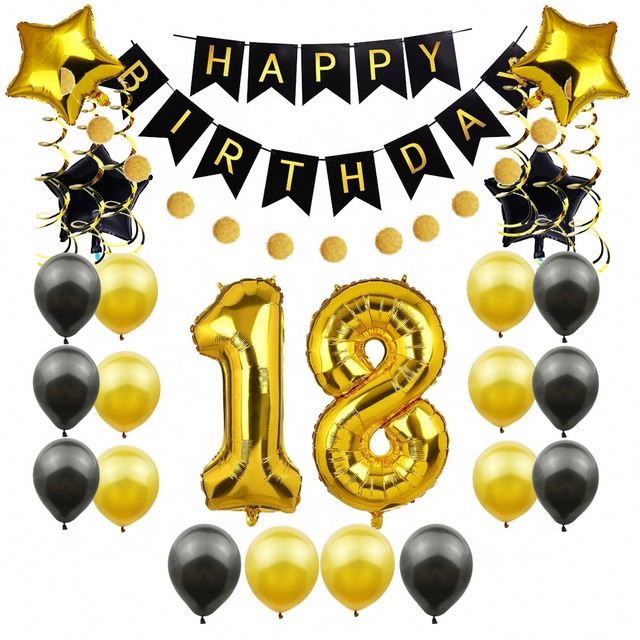 Set Decorazione Compleanno 21 Anni Oro Rosa | Palloncini E Ghirlande Per Festa Ragazza | Kit Completo Con Numero 21 E Coriandoli