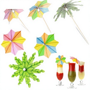 Ombrellini di carta decorativi in legno all'ingrosso <span class=keywords><strong>per</strong></span> feste, mini ombrellini da denti <span class=keywords><strong>per</strong></span> eventi brevi - Product Image 4
