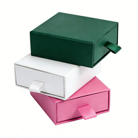 Boîte à bijoux élégante et unique avec logo personnalisé, en carton gaufré, pour le rangement et l'emballage de cadeaux
