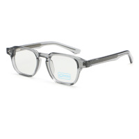 Lunettes anti-lumière bleue carrées TR+CP en gros, verres PC, monture rétro à rivets, pour bureau et ordinateur, anti-fatigue