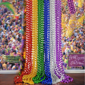 Kalung manik-manik warna-warni 33 inci untuk dekorasi pesta ulang tahun Hari Mardi Gras Patrick dan hadiah untuk Hari Ibu - Product Image 2
