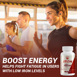 OEM ferro 65mg con compresse di vitamina C con integratori di ferro ad alta potenza compresse di assorbimento energetico e ferro supporto integratore alimentare - Product Image 5