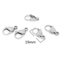 Yiwu Aceon – bijoux en acier inoxydable 9 à 20mm, divers bijoux à faire soi-même, fermeture de chaîne, fermoir mousqueton plaqué IPG poli brillant