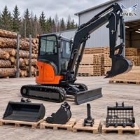 Excavator Mini 2.8 Ton Efisiensi Tinggi Mesin CE EPA Produsen Mesin Penggali Kecil Multifungsi