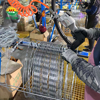Prix de gros d'usine Concertina 50 mètres de fil de fer barbelé de rasoir Application de sécurité