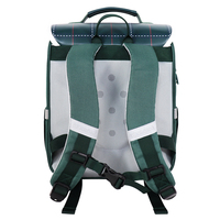 Mochila escolar japonesa de alta gama personalizada, estilo universitario, con protección para la columna vertebral, impermeable, a rayas, para estudiantes de primaria.