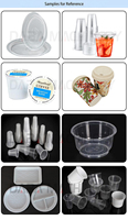 DB-750 petit plateau transparent fabrication utiliser et jeter en plastique verre boisson machine tasse en plastique